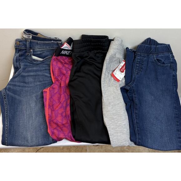 Kids Bottoms Bundle Jeans Joggers Leggings Mixed Brands Size 12 13 14 Lot - Picture 1 of 16